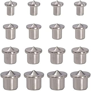Wmzjnljy 16pcs Wood Dowel Tenon Centers, DIY Woodworking Drill Hole Alignment Tool 6mm/8mm/10mm/12mm, Steel Doweling Centering Tenon for Woodworking(M14-16)
