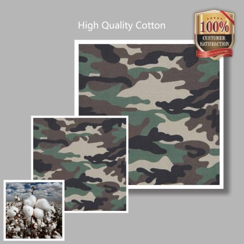 Image of TOPDesign 1-Pack Canvas Tote Bag with an External Pocket, Reusable Grocery Shopping Bag, Top Zipper Closure, Daily Essentials (Camo)