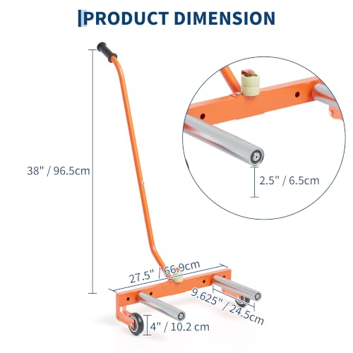 Adjustable Rolling Tire Wheel Dolly 350 LBS