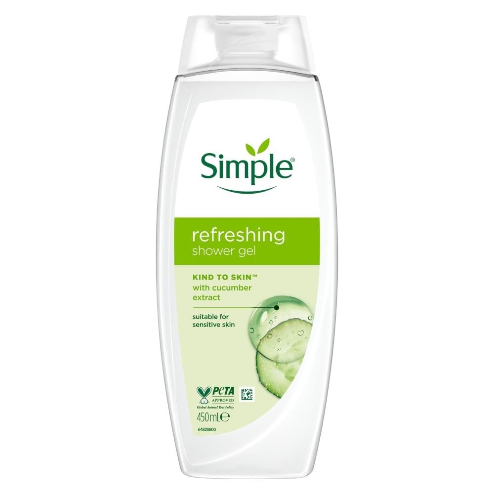 Simple - Women's - Shower Gel - 450ml - Green - 3 Pack