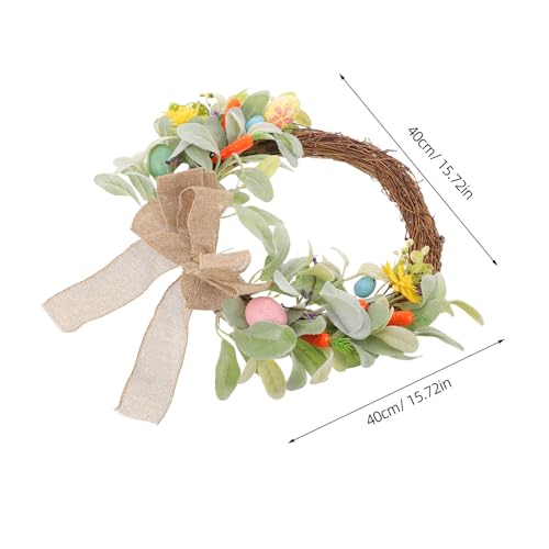 Couronne de Pâques extérieure durable contre le vent et la pluie