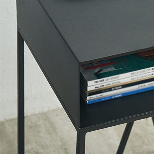Table basse en fer et table d'appoint de chambre noire - 5