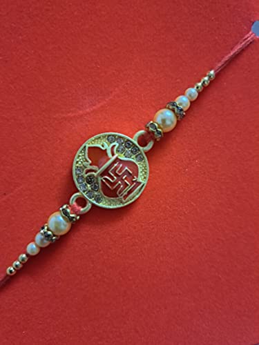 Export Quality India Rakhi Combo Bhaiya Bhabhi Rakhi Set (Pack Of 4)2