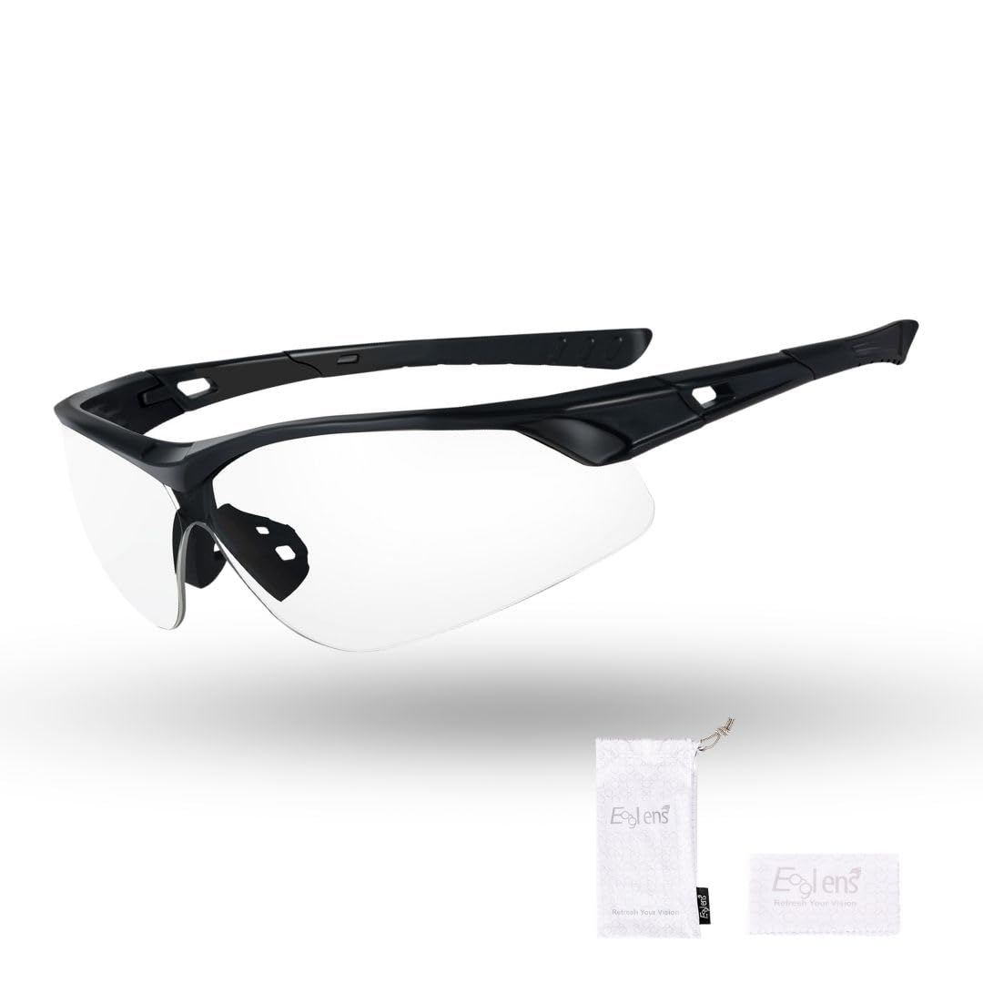 Eaglens.54 Lightweight Shooting Safety Protective Anti Fog clear lens Ballistic Glasses ANSI Z87.1 Scratch Resistant hunting tactical Airsoft OSHA Healthcare
