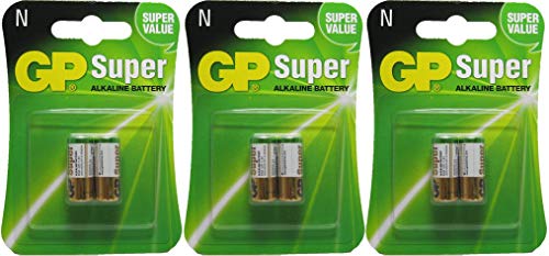 GP Alkaline Battery GP 910A, LR1 - N 1.5V, 3PACK X 2PCS