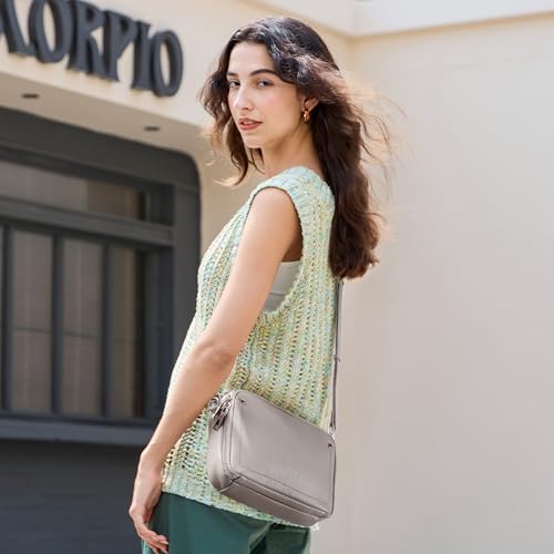 Image of befen Genuine Leather Crossbody Bags for Women, RFID Leather Purses