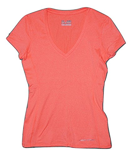 Under Armour Womens HeatGear Touch Short Sleeve V-Neck Shirt (Medium)