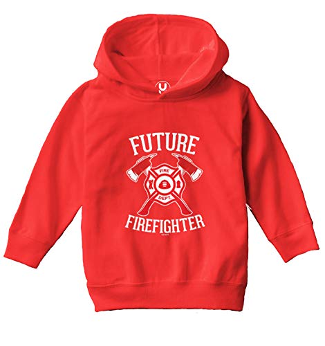 Haase Unlimited Future Firefighter - Firetruck Brave Toddler/Youth Fleece Hoodie2