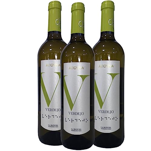 Vino Blanco Verdejo Joven D.O.P. La Mancha 75cl | Vinos Bodegas Altovela | 3 Botellas