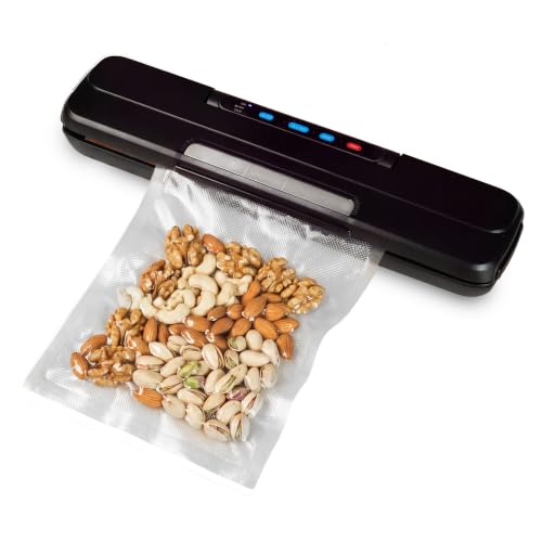 Image of Sipologie Vacuum Sealer Machine for Food | 60kPa Automatic Food Packing and Sealing Machine for Food Packets | 28cm Extended Seal | Wet and Dry Modes | 10 Vacuum Pouches | 1 Year Warranty