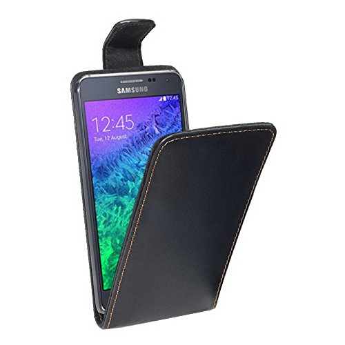 PEDEA Flip Case for Samsung Galaxy Alpha Case – BLACK
