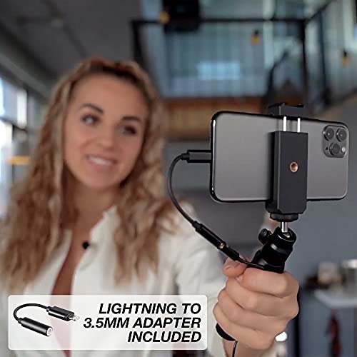 Professionelles Lavalier-Mikrofon mit Adapter, kompatibel mit iPhone – Ansteckmikrofon für iPhone 5 6 7 8 X 11 Pro Max… - Image 3