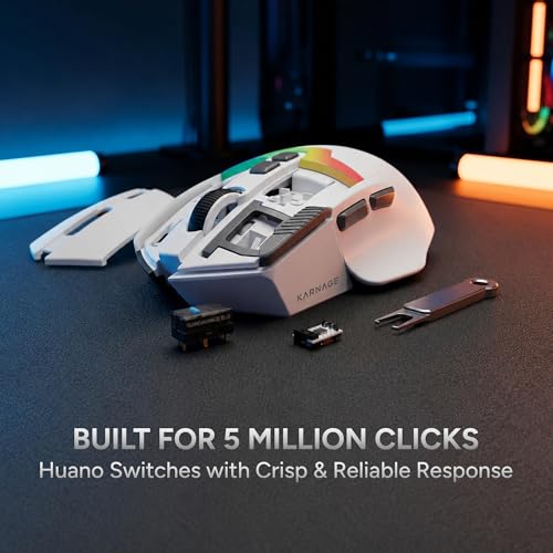 Image of KARNAGE by EVM Inferno Wired RGB Gaming Mouse | 12800 DPI | A-825 Sensor |8 Prog. Buttons | 1000Hz Polling Rate | 14 RGB Modes | Advanced Software | 75g Lightweight | PC /Mac | Black | 2 Years Warranty