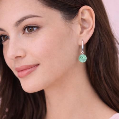 Image of Nilu's Collection Enchanting Light Weight Cubic Zircon Crystal Drop Earrings for Women and Girls, for Daily Use, Office Use
