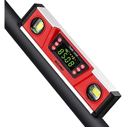 RISEPRO 10 Inches Digital Spirit Level with Protractor Cover