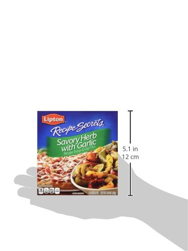 LIPTON RECIPE SECRETS DRY SOUP MIX HERB WITH GARLIC 2 CT PER BOX Net wt 2.4oz