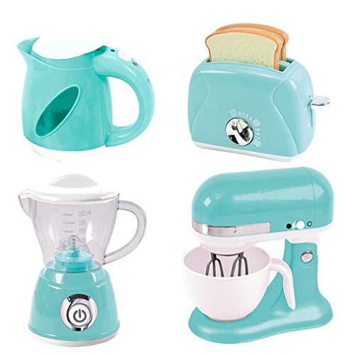 Preisvergleich Produktbild BLLJQ Kinder-Gourmet-Küchengeräte-Spielset, Rollenspiel-Rollenspiel, Essensspielzeug mit Realistischen Klängen und Lichtern, Kinder ab 3 Jahren,Blau