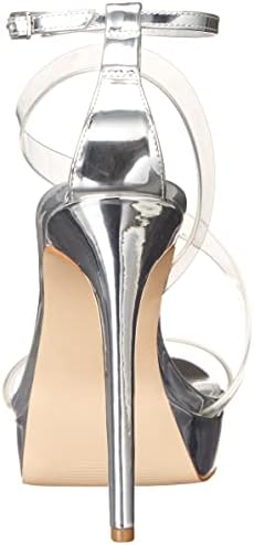 Guess Women's Casilda Heeled Sandal, Silver, 9 | Image 2