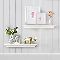 Algopix Similar Product 1 - AHDECOR White Floating Shelves Wall