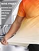 APTRO Men’s T-Shirts Gym T Shirts for Men Moisture Wicking Athletic Breathable Running Tops Quick Dry Short Sleeve T-Shirt Gradient Orange XXL #4