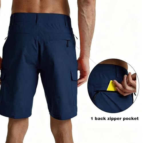 Image of Men's Lightweight Hiking Work Cargo Shorts 9 inch-5 Pockets