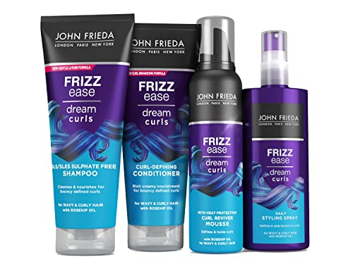 John Frieda Frizz Ease Dream Curls hair styling bundle for naturally wavy & curly hair