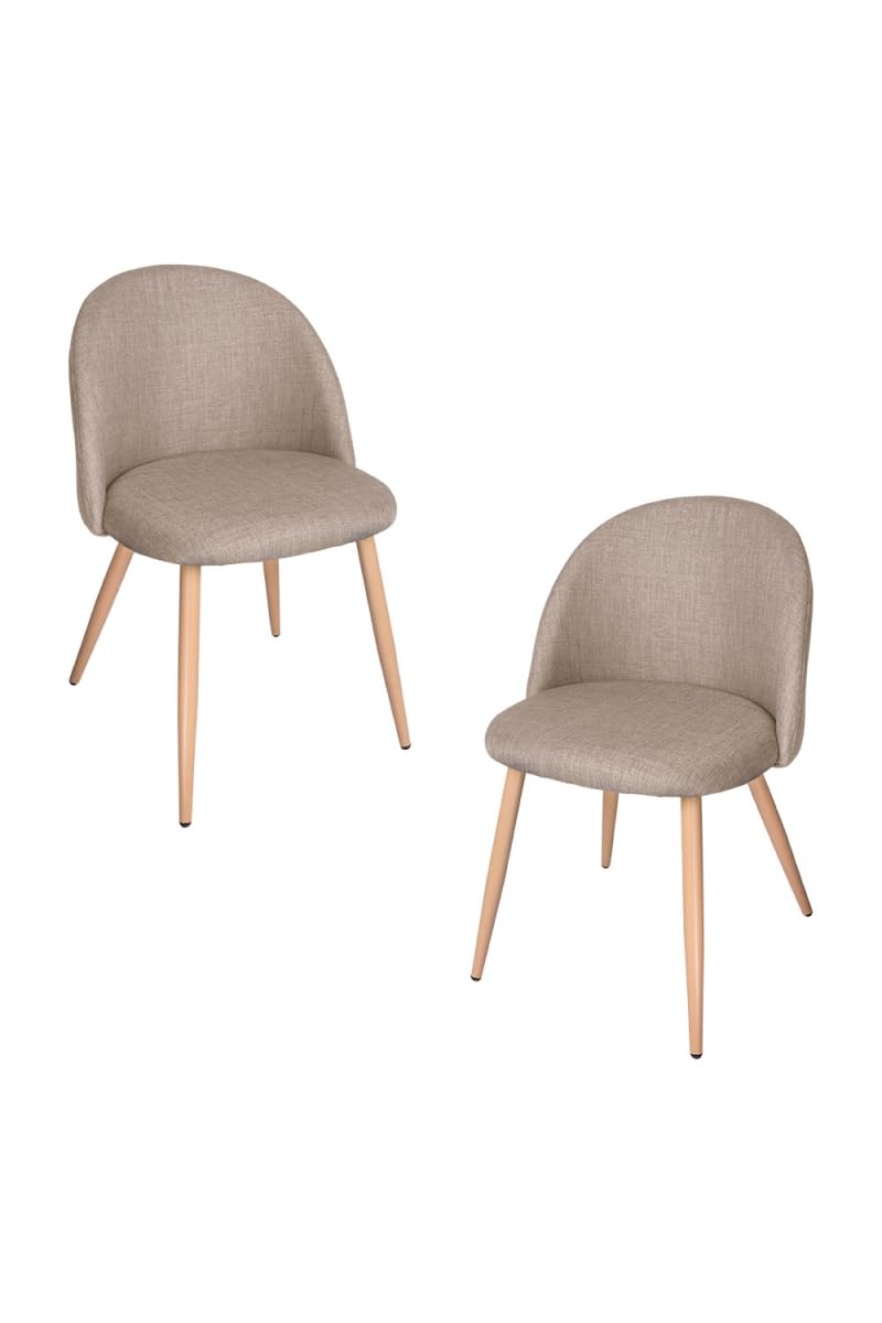 Regalos Miguel - Packs Sillas Comedor - Pack 2 Sillas Vint Tela - Beige