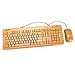 Produktbild sengu sg-ku308-n + Bambus mu1055-n 2.4 GHz Full handgefertigt Wired Multimedia Tastatur und Maus Combo (3 Schlüssel Pads)