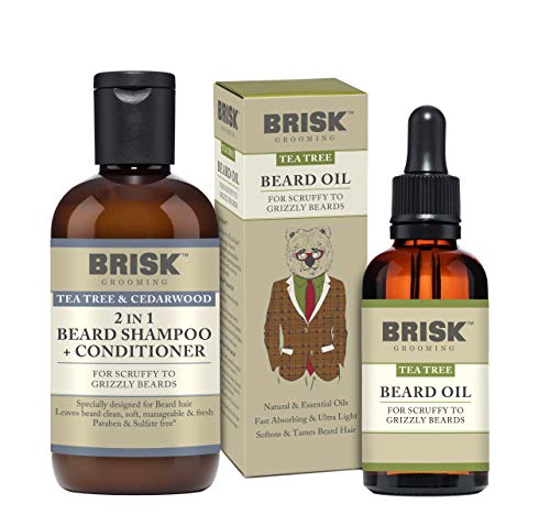 Brisk Grooming Beard Care Set, 2 Count