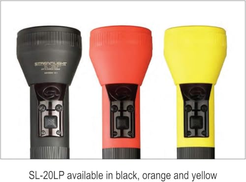 Streamlight 25321 SL-20LP 450-Lumen Full Size Rechargeable LED Flashlight with 120-Volt/100-Volt AC Charger, Yellow