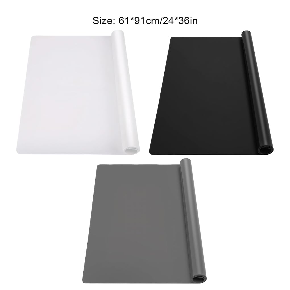 Tapis de table en silicone extra large et épais -,noir
