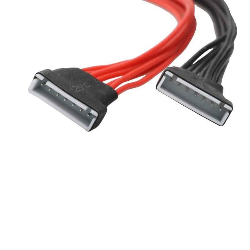 GreeSafety Accesorios para Drones 1PC 16 Agujeros 12S Hembra a 6S Conector Macho Cargador Lipo batería Equilibrio línea Cable Adaptador de Carga Cable de Enchufe for RC Planta UAV