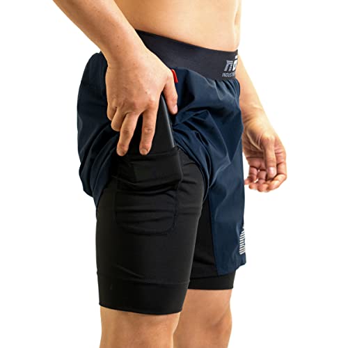 Ghost 7" Premium Lined Grappling Shorts - Neptune Blue4