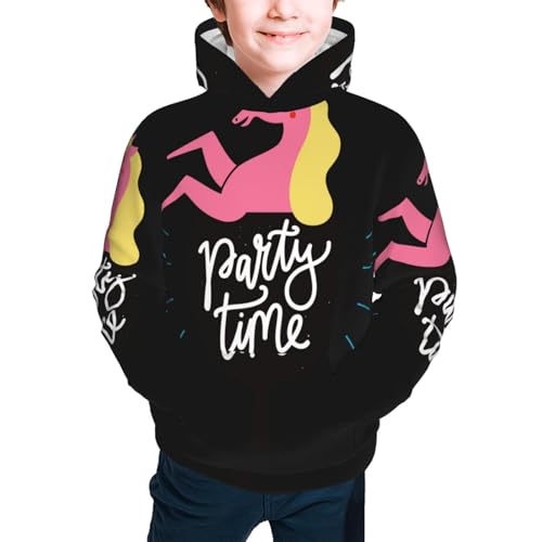 Party time Kid Hoodies Boys Sweatshirts Girls Pullover with Pocket3
