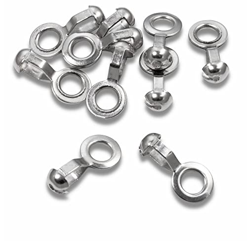 Stainless Steel Loop Connectors for #10 Ball Chain, Heavy Duty (25 Pieces)