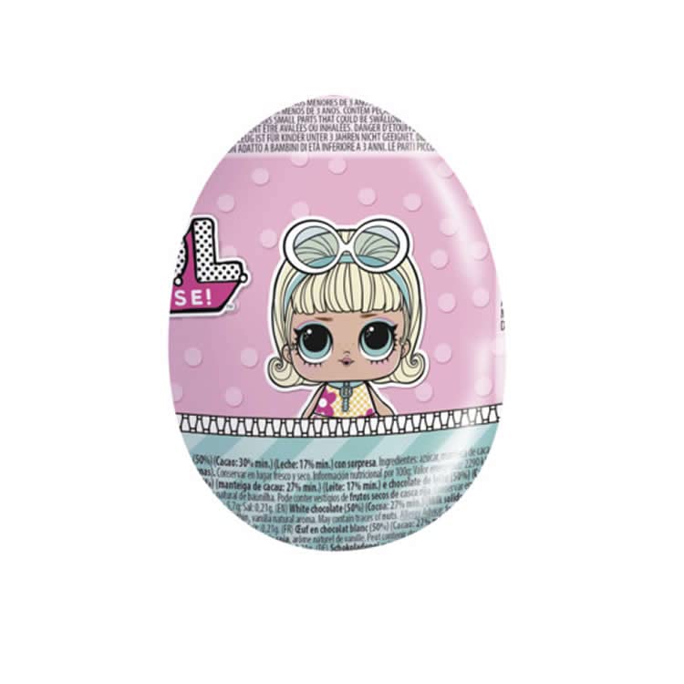 4 x Barbie chocolade-verrassingsei (4 x 20 g) I met klein speelgoed I halfwitte chocolade, halve melkchocolade I plus paaskaart - Image 3