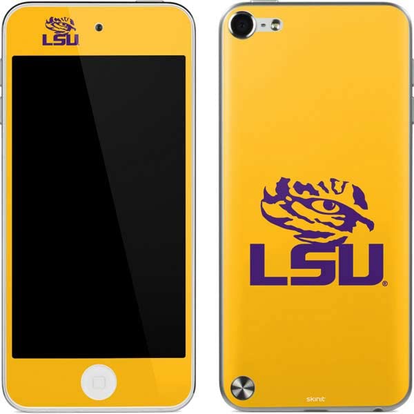 Skinit Decal MP3 Player Skin Compatible with iPod Touch (5th Gen&2012) - Officially Licensed LSU Tiger Eye Logo Yellow Design