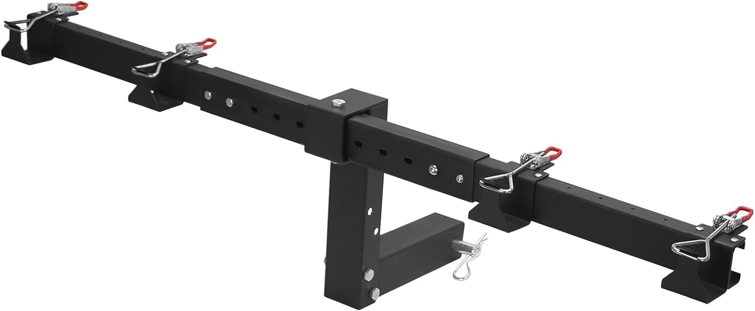 Double Trash Can Hauler Hitch, Garbage Can Hauler Hitch for Trucks with 2 in