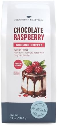 Paramount Chocolate Raspberry Ground Coffee, 12 Ounce Bag