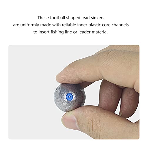 Taotaochong BLDY-PJ26 Egg Fishing Sinkers Weights Assortment Lead Oval Shape Bass Casting Worm Weights Tackle thumb #2