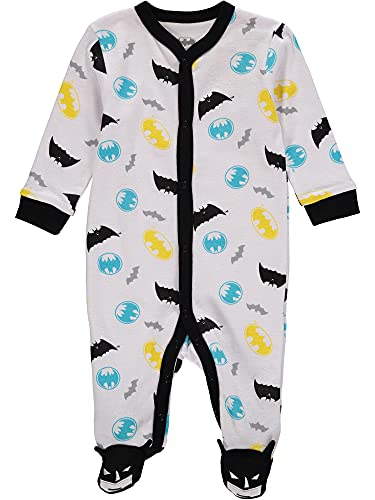 Image of DC Comics Baby Boys' Batman 3 PC Creeper Bodysuit Pant and Cap Set