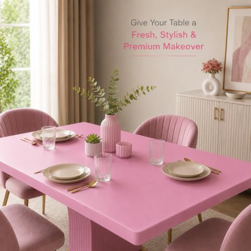 Image of HOME13 Pink Wallpaper Peel and Stick Pink Contact Paper Removable Self-Adhesive Wallpaper Matte Contact Paper for Cabinets and Drawers Girls Bedroom Vinyl Wall Paper (20x120 Inch)