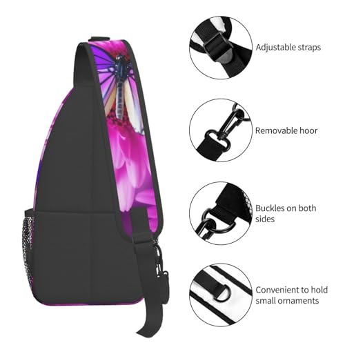 Bolso bandolera negro estilo casual para hombre y mujer miniatura 5