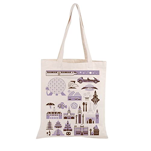 BLUPARK Parks Theme Tote Bag E-cot Gifts Magic W Gift E-cot Inspired Tote Bag Family Vacation Souvenir Gift2
