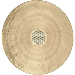 Meinl Sonic Energy 20 inch windgong met klopper, bloem des levens — voor geluidsgenezingstherapie, meditatie en yoga – bronzen legering, 2 jaar garantie, (WGFOL20)