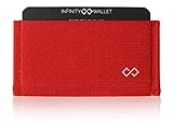 Infinity Wallet - Minimalist Wallet for Men and Women (Solid Red)