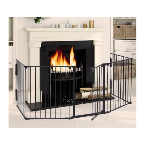 Dudass �X�g�[�u�K�[�h 5�ʃZ�b�g�h�A�t �X�g�[�u �K�[�h �X�g�[�u�K�[�h �Ԃ���� �Z�[�t�e�B�[�Q�[�g �X�g�[�u�K�[�h �x�r�[�Z�[�t�e�B�t�F���X�A�y�b�g�Q�[�g�A�g�F�͂� ���R�ɑg�ݍ��킹 �ȒP�ɃC���X�g�[���ł��܂� ���ւ�K�i�ɍœK (�u���b�N,3