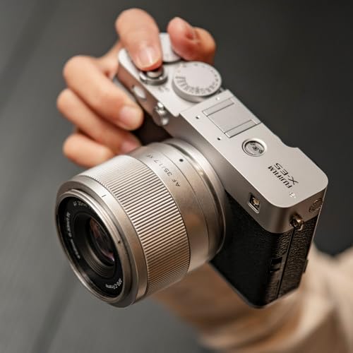 Image of VILTROX 35mm f /1.7 XF Lens, 35mm F1.7 XF Auto Focus Large Aperture APS-C Prime Lens Compatible with Fujifilm XF-Mount Cameras X-E4 X-H1 X-Pro3 X-S10 X-T4 X-T10 X-T20 X-T30 X-H2 X-T5 X-T50(Silver)