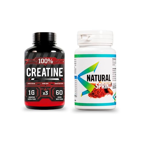 Créatine 180 comprimés pour le sport et laxatif pour votre bien-être digestif