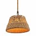 TONGOTDI Retro Lina Konopna Kosz Kwiatów Żyrandol E27 1- Lampa Przemysłowa Kreatywna Metalowa Lampa Sufitowa Amerykańska Rustykalna Żelazo Zawieszona Oprawa Światła Wnętrze Dekoracyjne Oprawy Oświetle